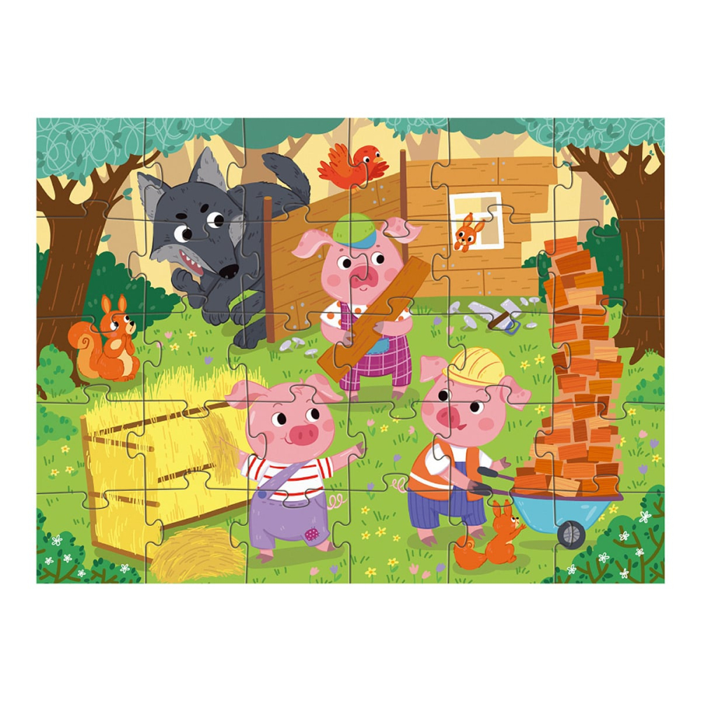 Puzzle Cei trei purceluși, 30 piese, varsta 3-6 ani [2]