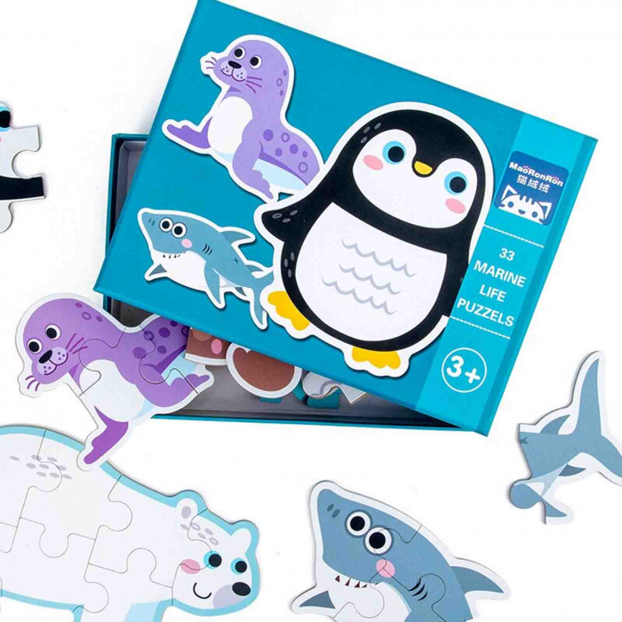 Puzzle copii cu Animale marine, 33 piese - Micostore.ro [3]