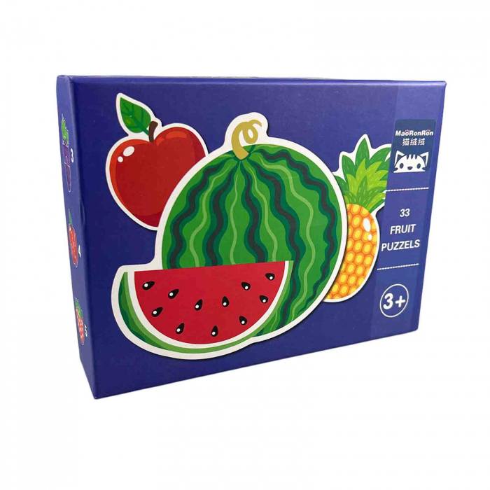 Puzzle copii cu Fructe, Set 6 puzzle-uri, piese mari [2]