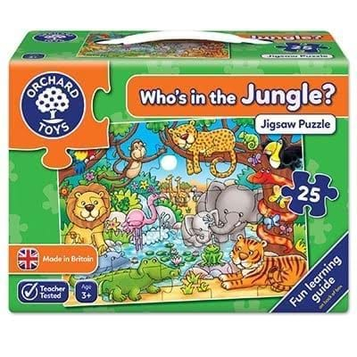 Puzzle cu activitati Cine este in jungla? / WHO'S IN THE JUNGLE? Orchard Toys [1]