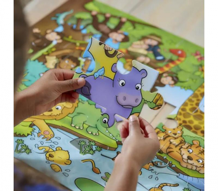 Puzzle cu activitati Cine este in jungla? / WHO'S IN THE JUNGLE? Orchard Toys [3]