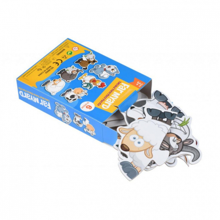 Cutie Set 6 Puzzle Bebe ⭐ Animale Domestice de la Ferma [6]