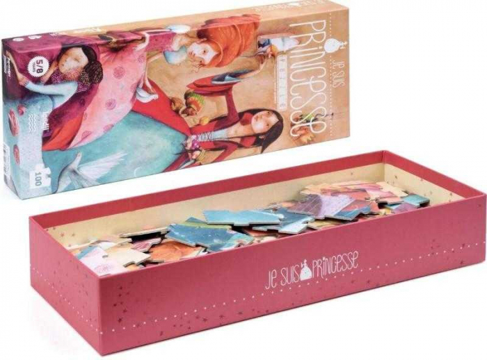 Puzzle cu printese, 100 piese, pentru copii cu varsta peste 5 ani, varsta 3 - 6, 6 - 9 ani, Fata [1]
