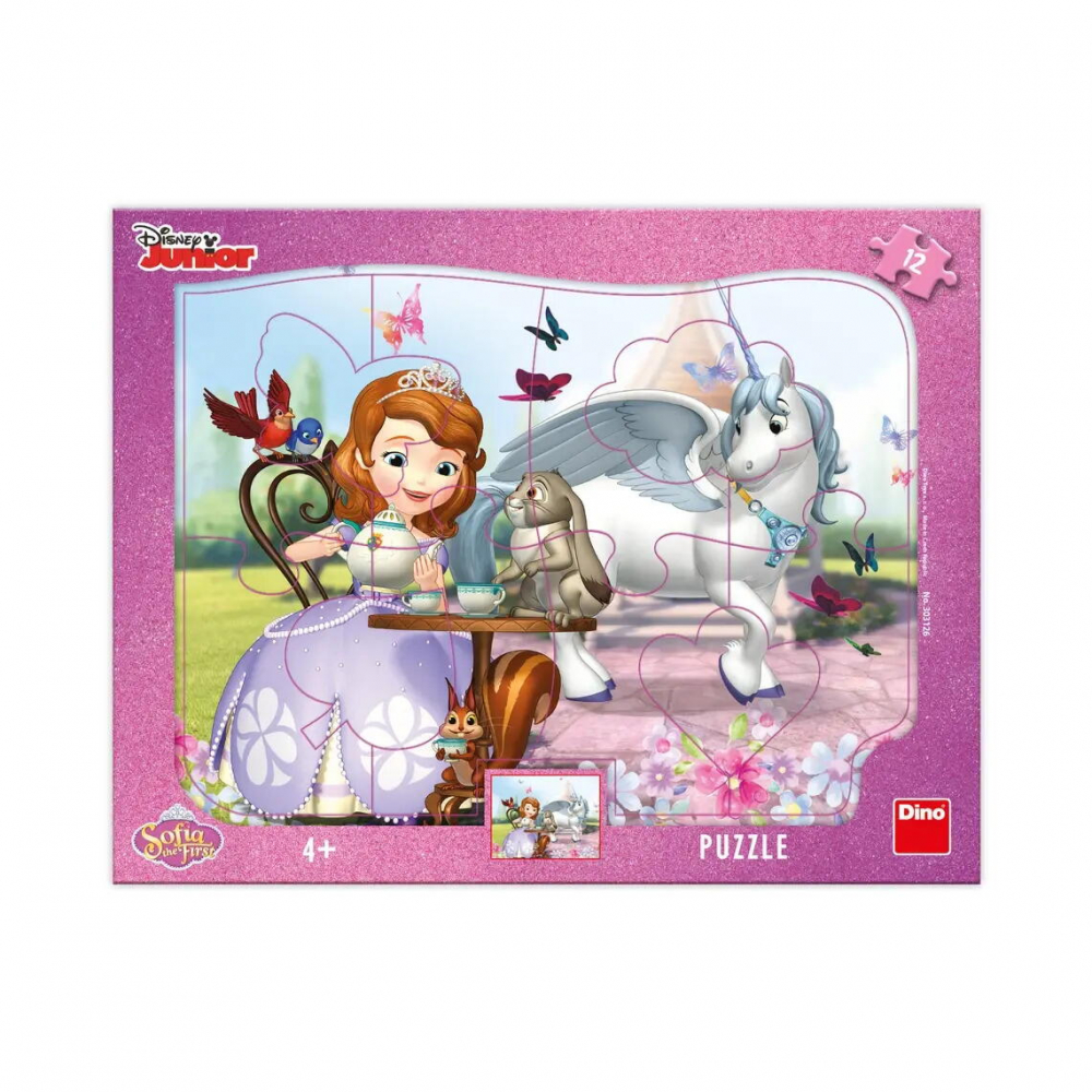 Puzzle cu rama - Printesa Sofia si ora ceaiului (12 piese) [1]