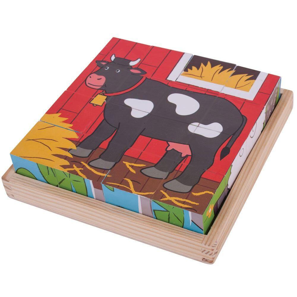 Puzzle cubic - Animalute de la ferma [3]