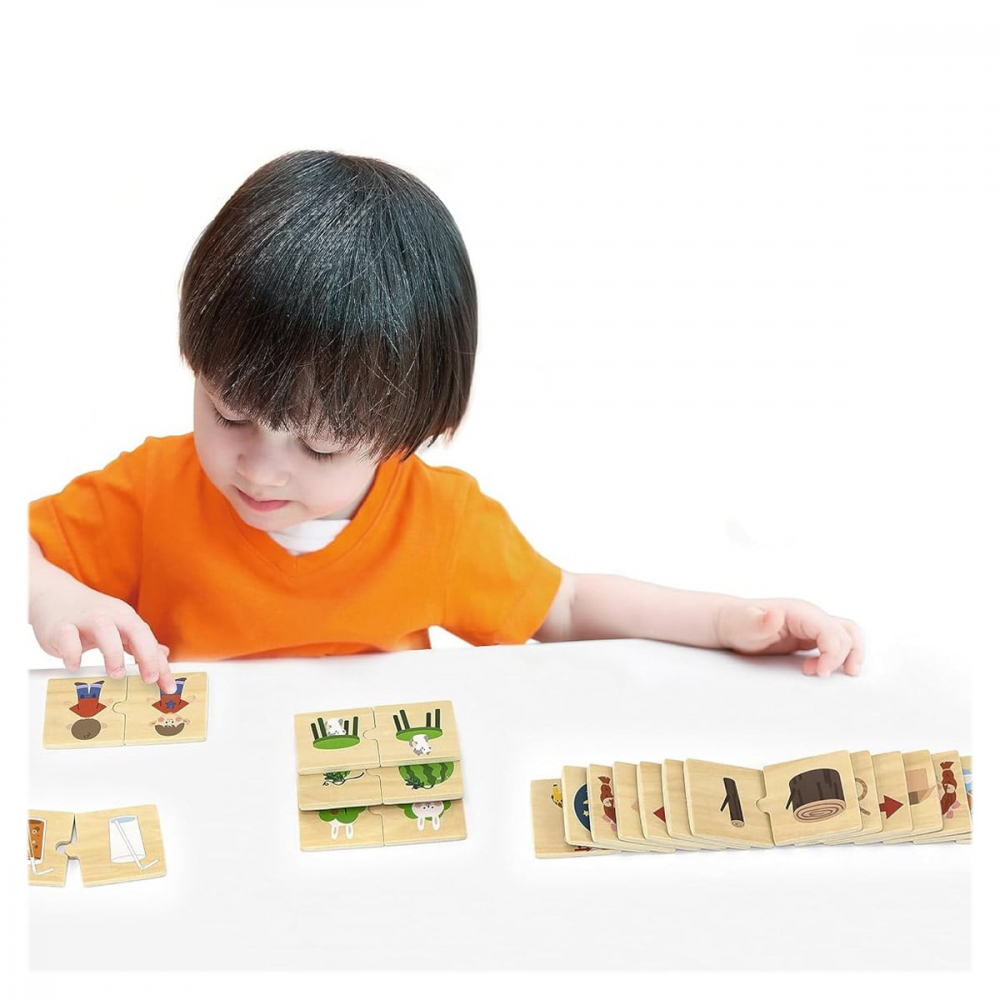 Puzzle de asociere din lemn, Opozitii, 3-7 ani [2]