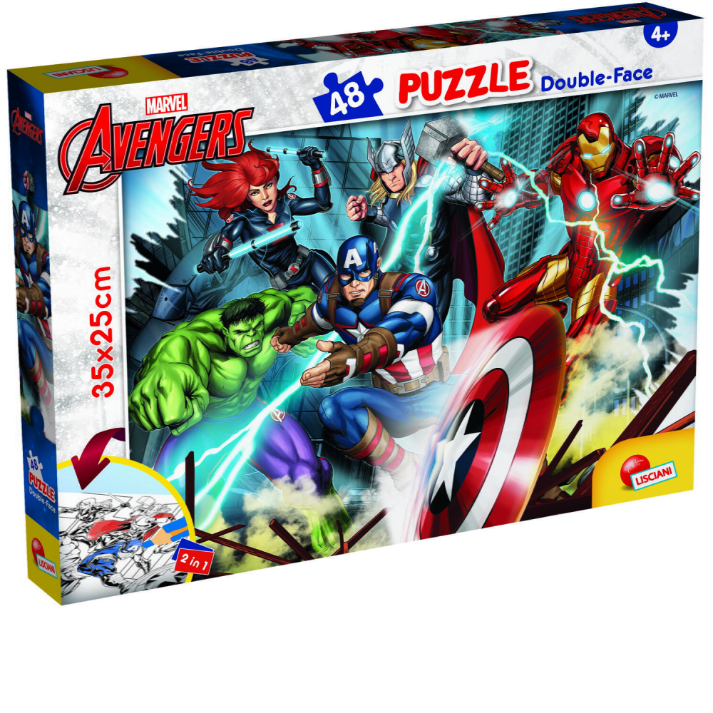 Puzzle de colorat - Avengers (48 de piese) [1]