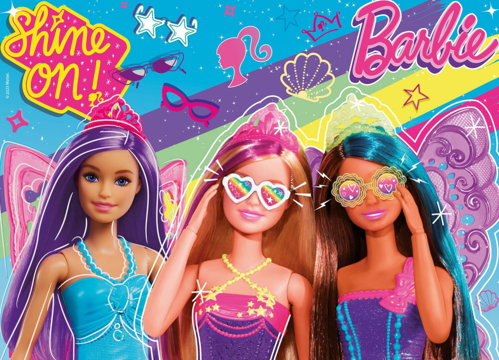Puzzle de colorat maxi - Barbie (4 x 48 de piese) [4]