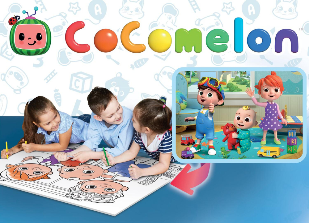 Puzzle de colorat maxi - Cocomelon si ursuletul (60 piese) [4]