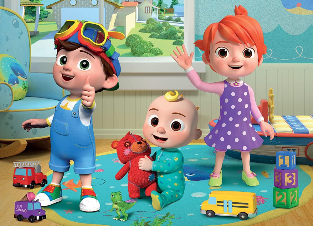 Puzzle de colorat maxi - Cocomelon si ursuletul (60 piese) [2]