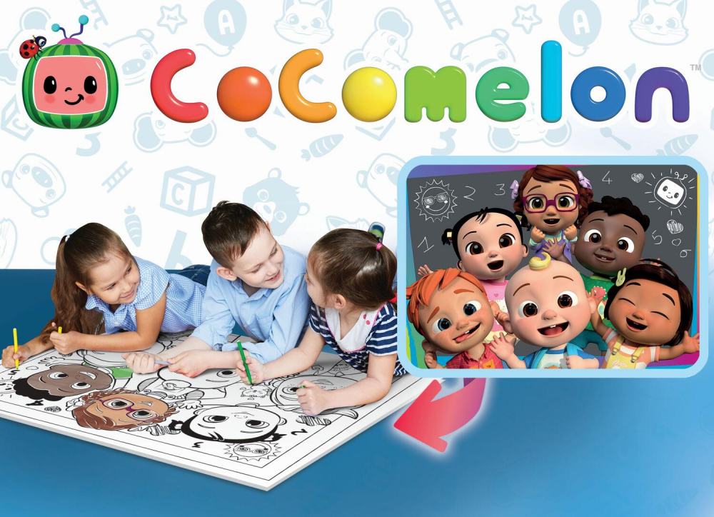 Puzzle de colorat maxi - Invatam cu Cocomelon (24 piese) [4]