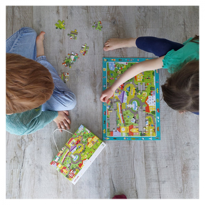Puzzle de observare, City life, 80 piese, 5-10 [3]