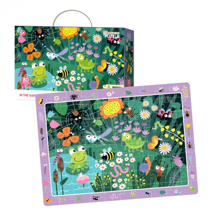 Puzzle de observare, In gradina, 80 piese, 5-10 [4]