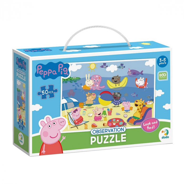 Puzzle de observare Peppa Pig, Vacanta de vara, 50 piese, 5-10 [1]
