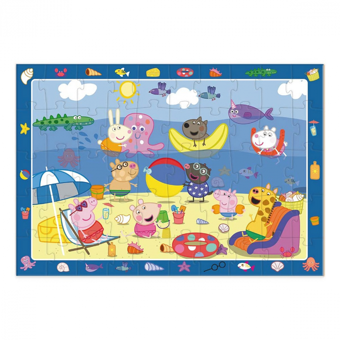 Puzzle de observare Peppa Pig, Vacanta de vara, 50 piese, 5-10 [2]