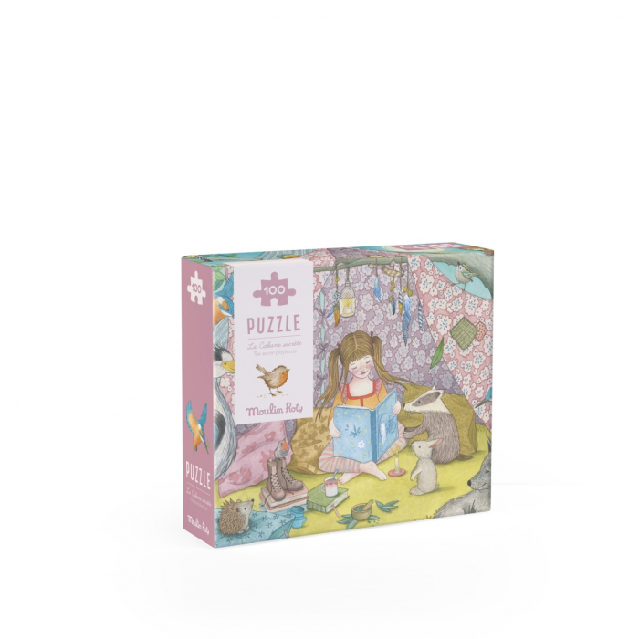 Puzzle de observatie cu 100 de piese Casuta secreta, Moulin Roty, varsta 3 - 6, 6 - 9 ani, Baiat, Fata [1]