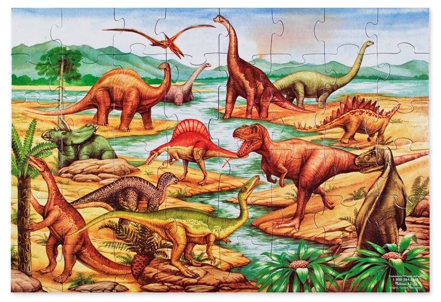Puzzle de podea cu dinozauri Melissa and Doug [1]