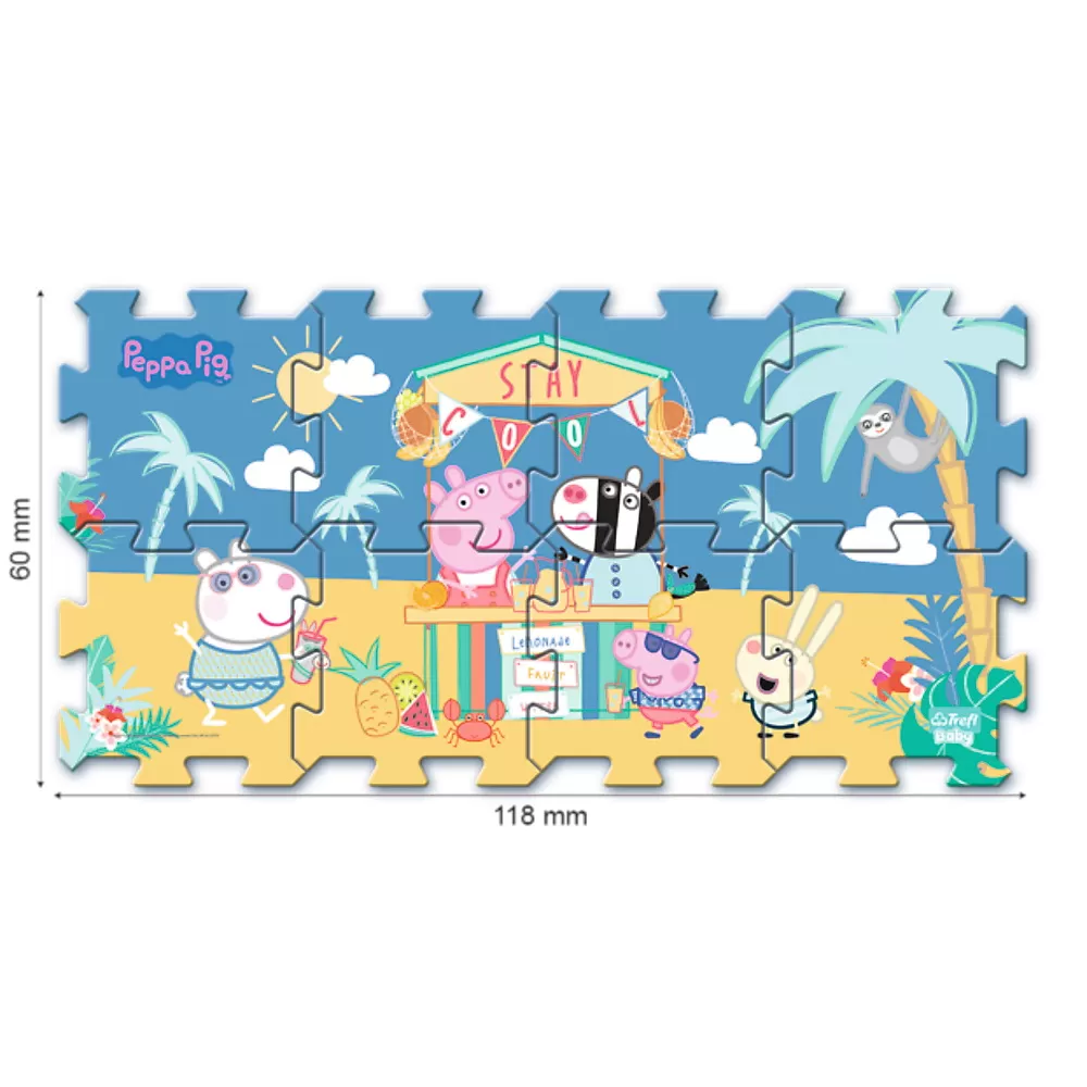 Puzzle de podea din spuma peppa pig summer [3]