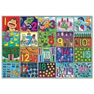 Puzzle de podea, Invata numerele (de la 1 la 20), BIG NUMBER JIGSAW, Orchard Toys [2]