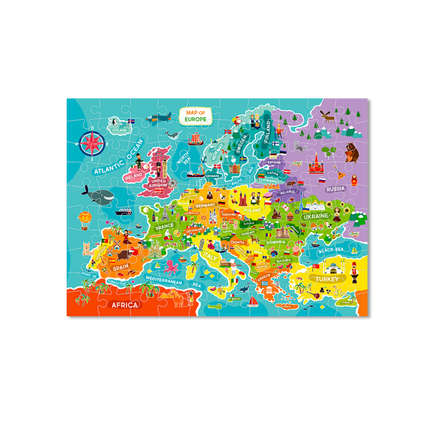 Puzzle - Descopera Europa (100 piese) [2]