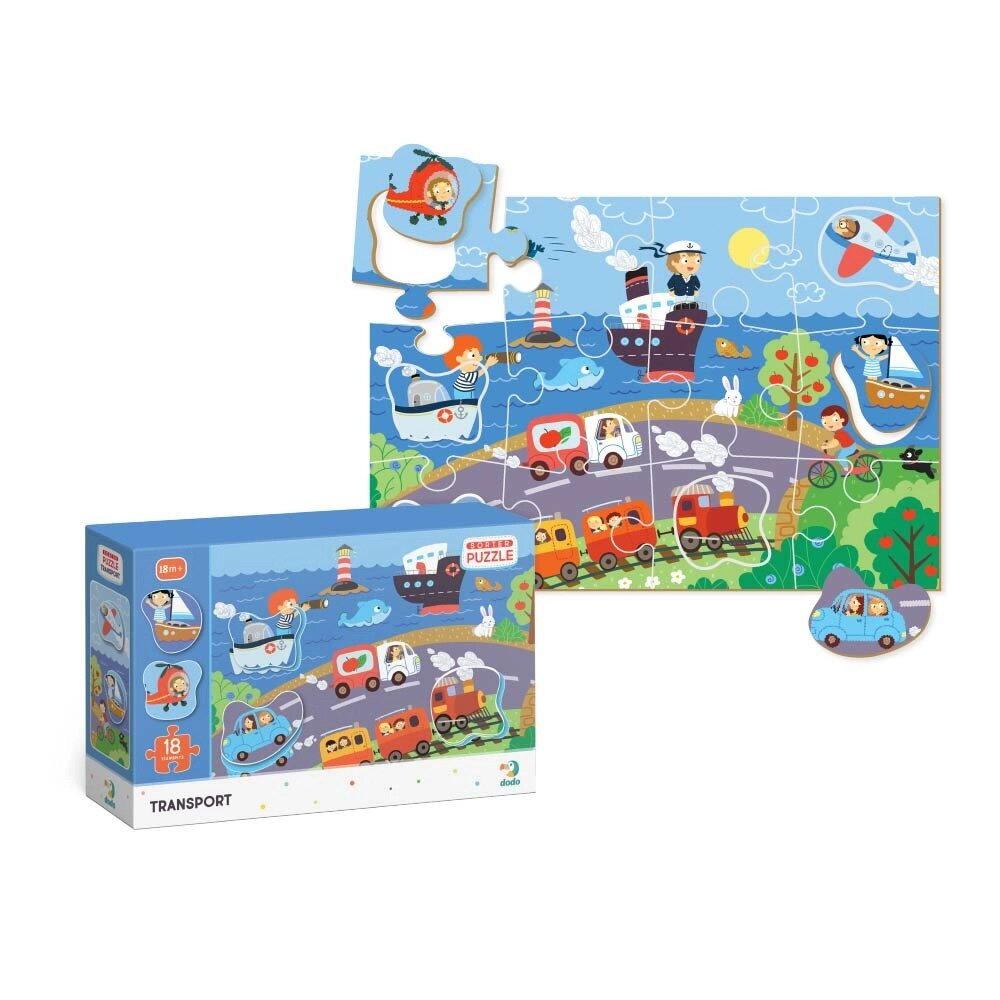 Puzzle - Descoperim vehiculele (18 piese) [3]
