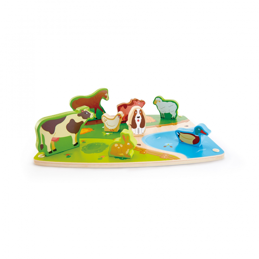 Puzzle din lemn - Animale de la ferma 3D [2]