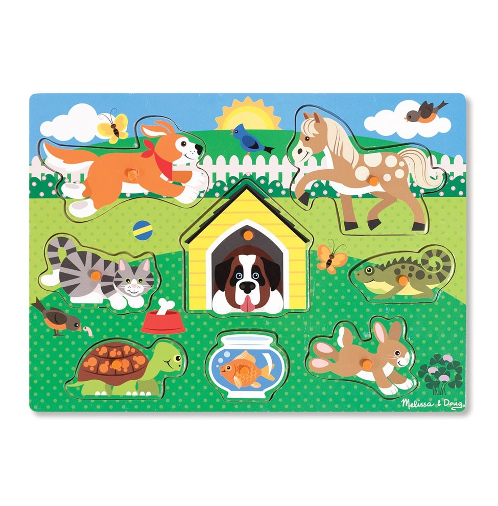 Puzzle din lemn Animalele de companie [1]