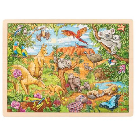 Puzzle din lemn cu 96 piese Animale din Australia [1]