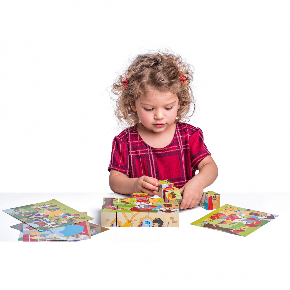 Puzzle din lemn cuburi - Basme 4 x 5 [8]