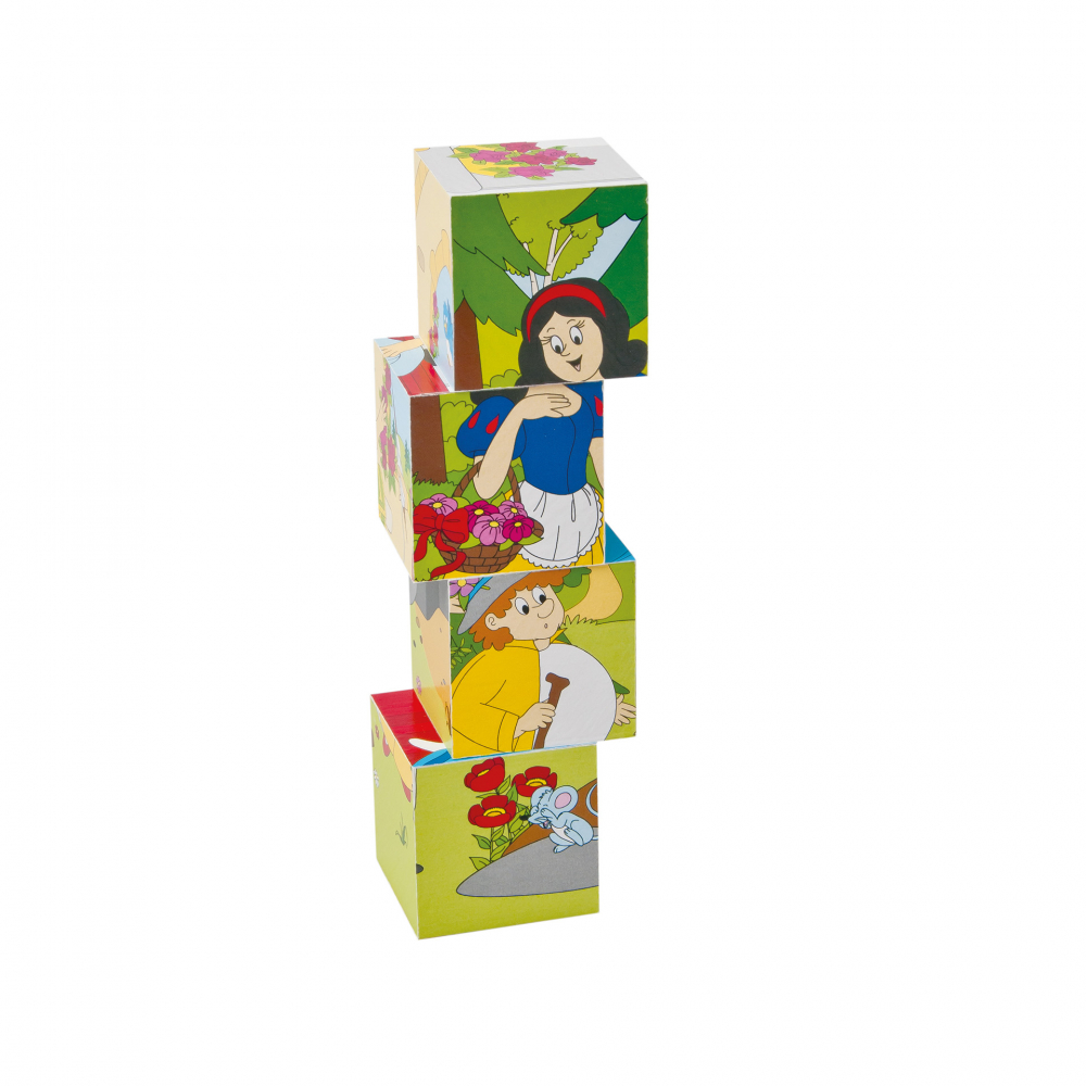Puzzle din lemn cuburi - Basme 4 x 5 [3]