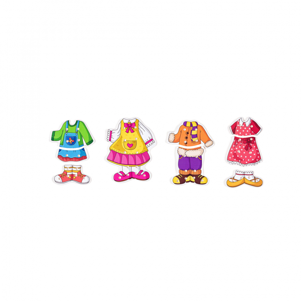 Puzzle din lemn - Imbraca fetita [2]