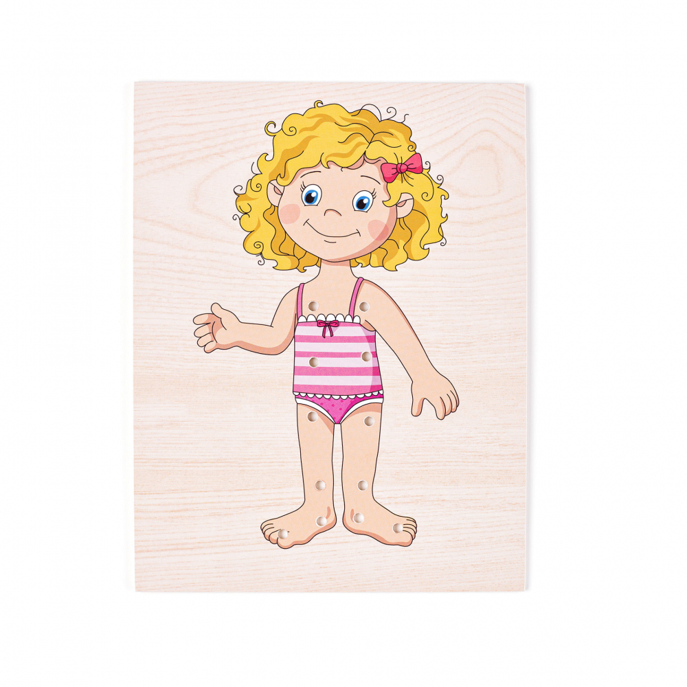 Puzzle din lemn - Imbraca fetita [9]