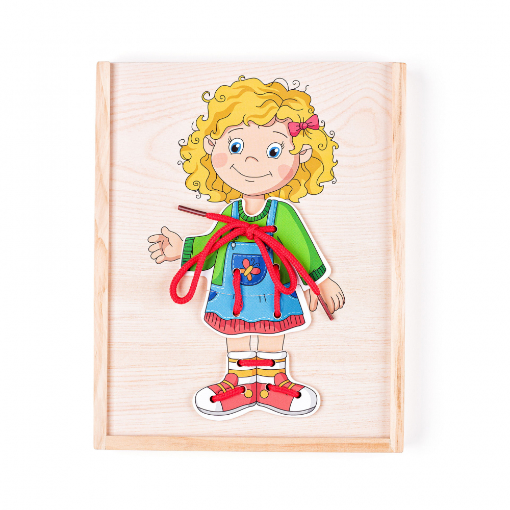 Puzzle din lemn - Imbraca fetita [6]