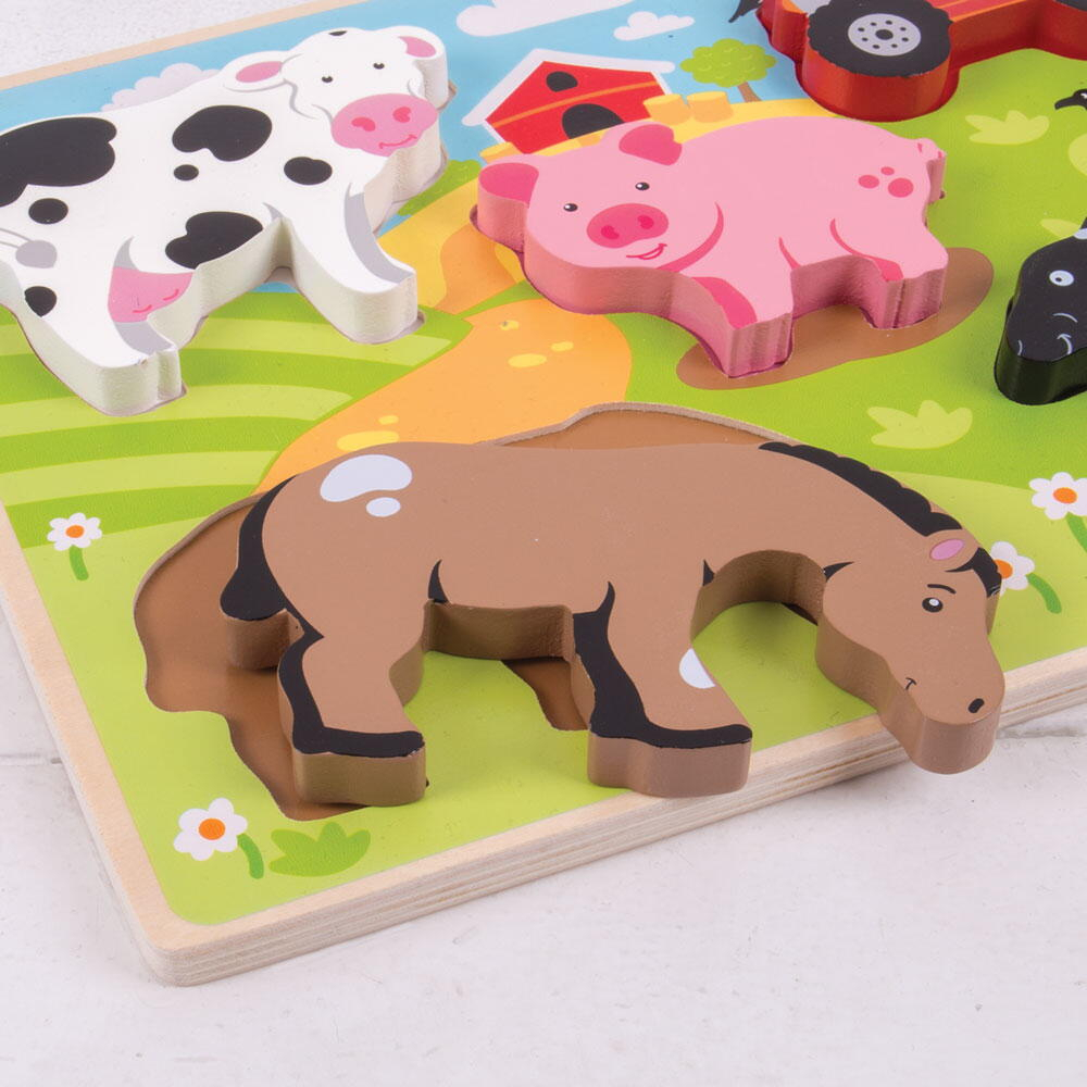 Puzzle din lemn - In ograda [2]