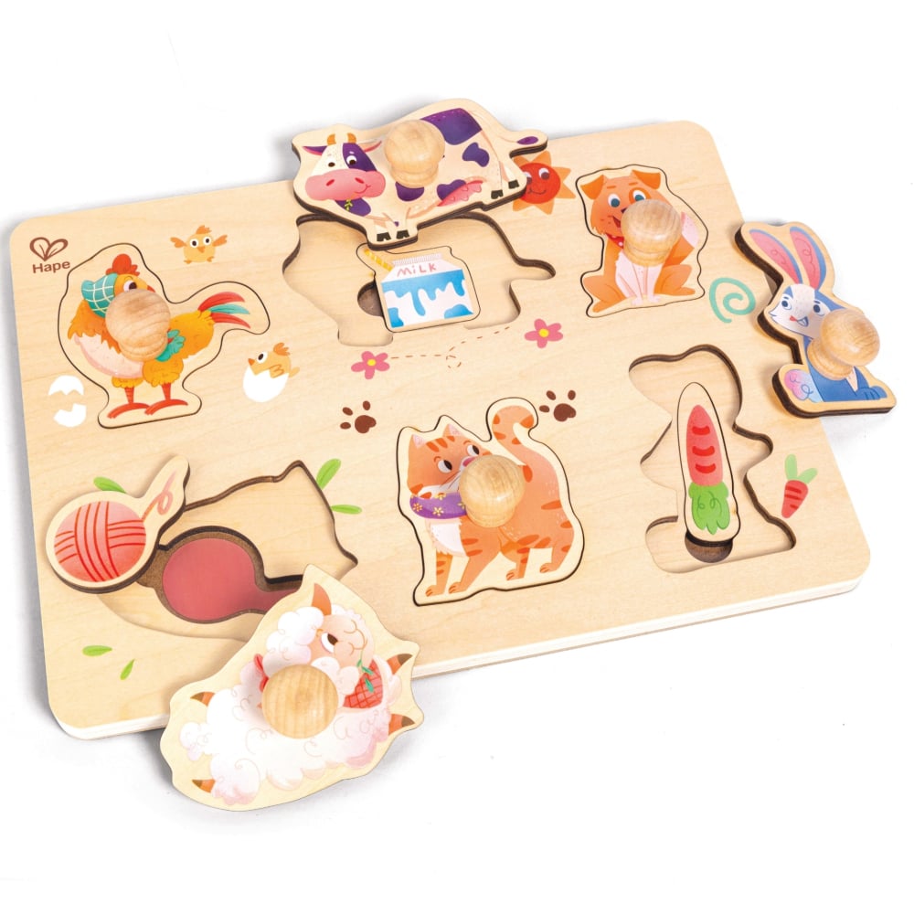 Puzzle din lemn in straturi - Animale, copii varsta 2 ani+ [1]