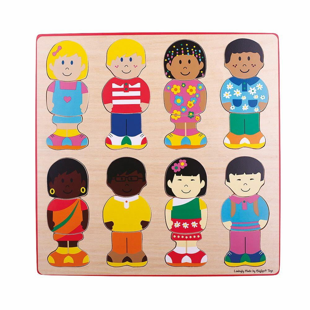 Puzzle din lemn - micutii prieteni [1]