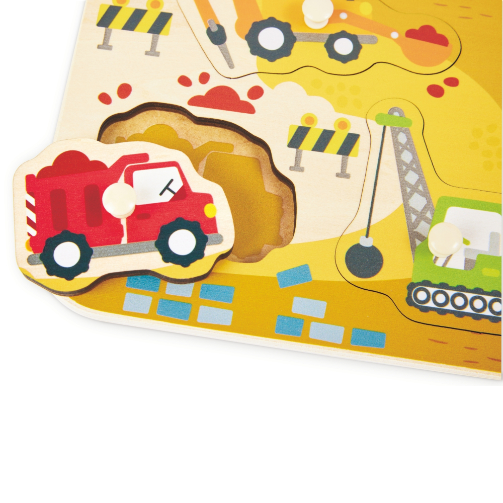 Puzzle din lemn - Utilaje de constructii varsta 2 ani+ [4]