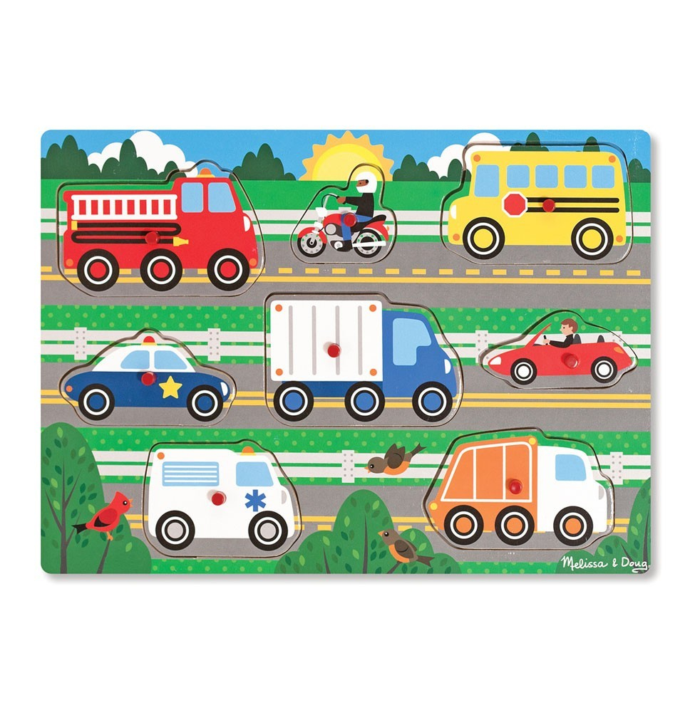 Puzzle din lemn Vehicule cunoscute [1]