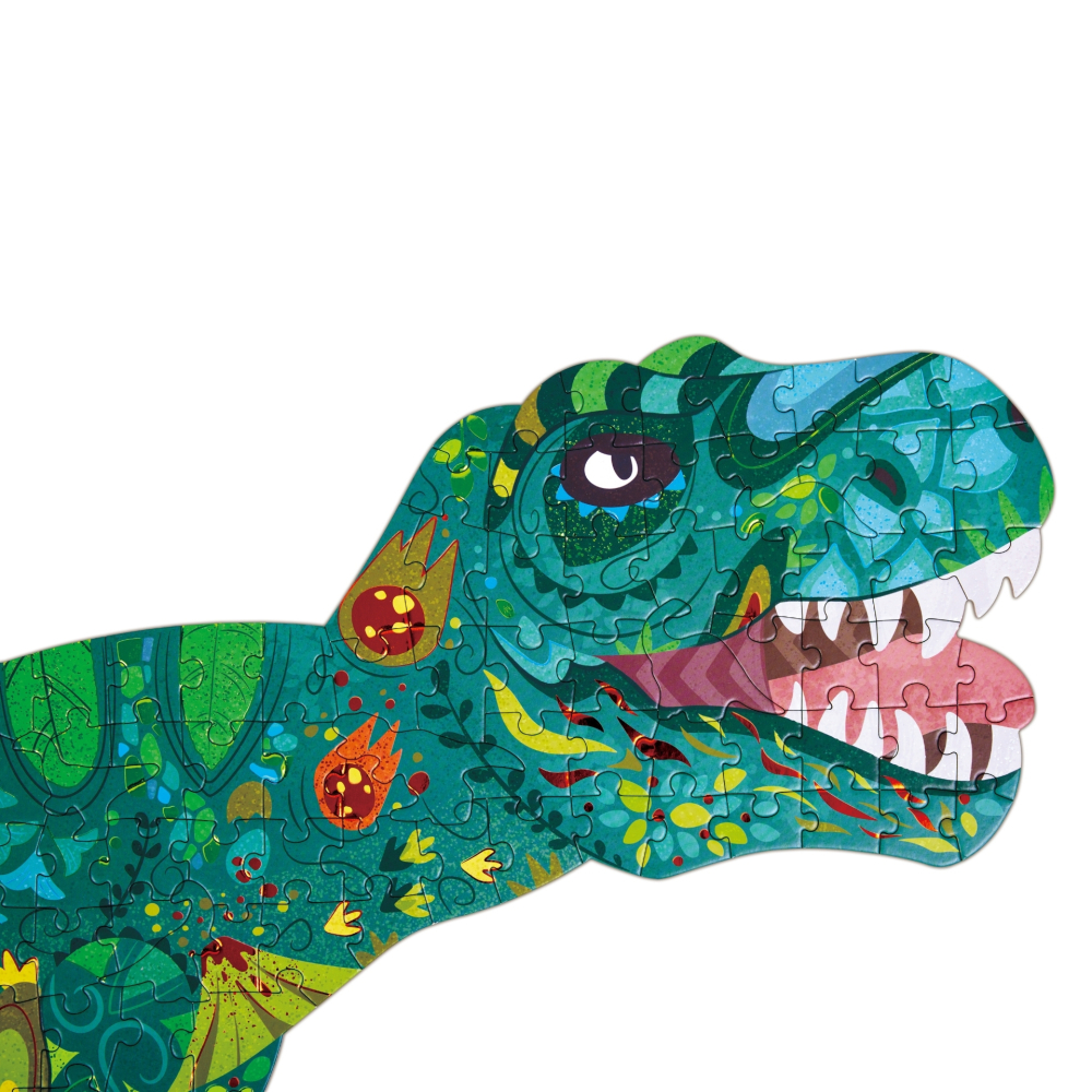 Puzzle - Dinozaur cu piese tematica dinozaur, 202 piese, copii varsta 8 ani+ [10]