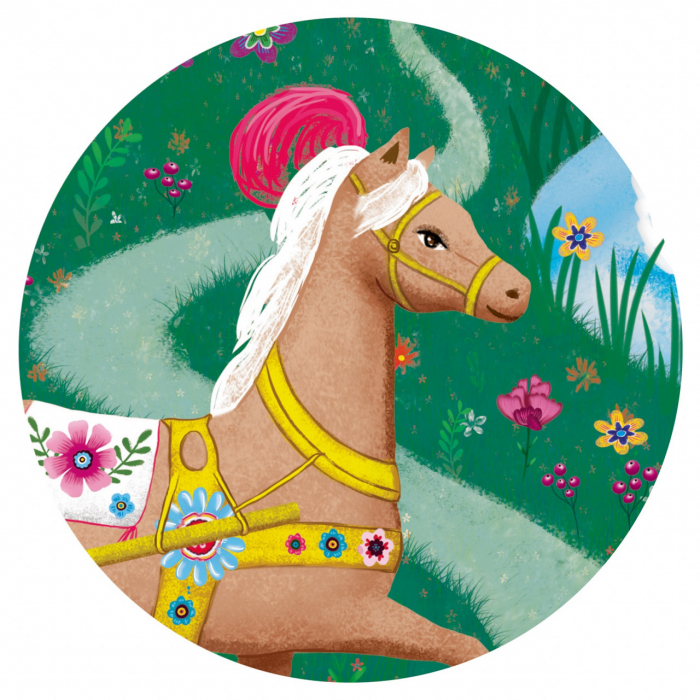 Caleasca Elisei, Puzzle 54 piese in cutie eleganta, Djeco, varsta 3 - 6, 6 - 9 ani, Fata [3]