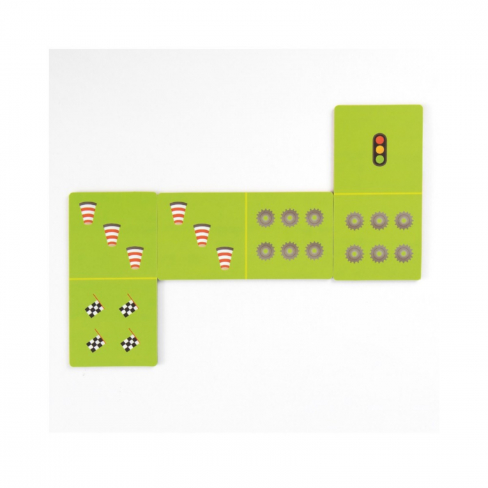Puzzle Domino cu Masini si 24 de piese mari - Jucarii MiDeer [4]
