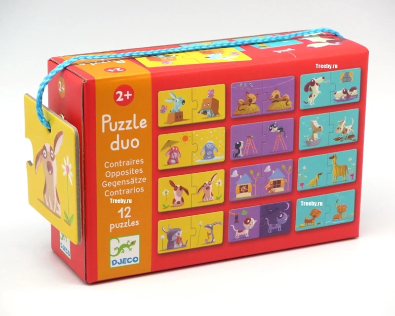Contrariile, Puzzle Duo, Djeco, varsta 1 - 3 ani, Baiat, Fata [5]