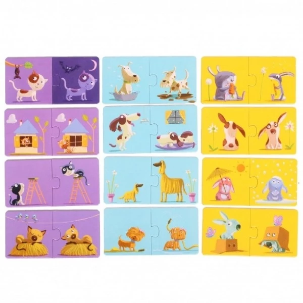 Contrariile, Puzzle Duo, Djeco, varsta 1 - 3 ani, Baiat, Fata [2]