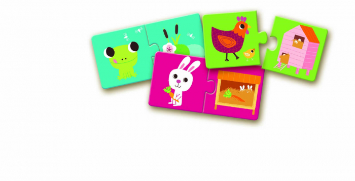 Puzzle din 2 piese habitatul animalelor [3]