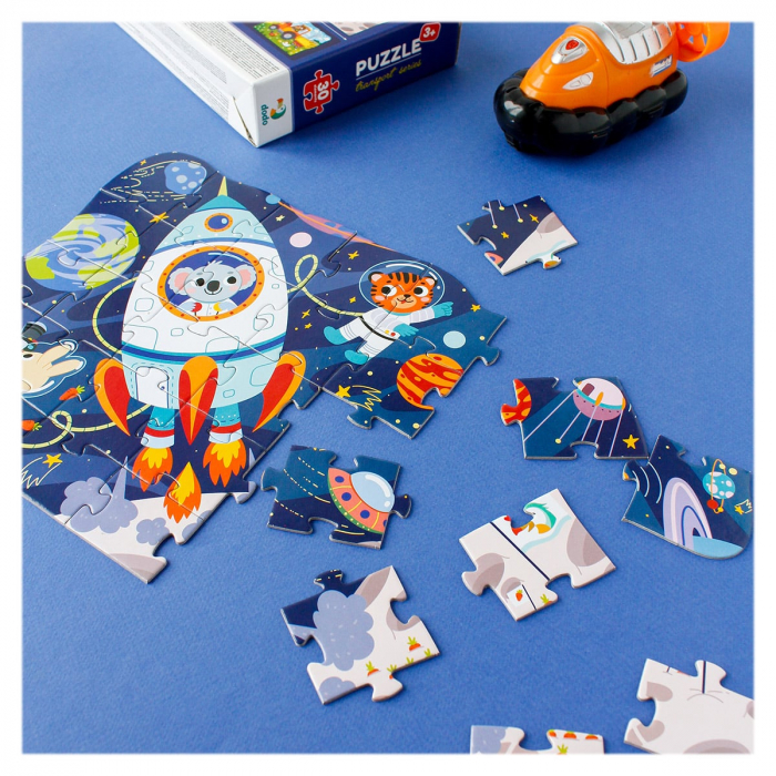 Puzzle educativ, Calatorie prin spatiu, 30 piese, 3-6 ani [3]