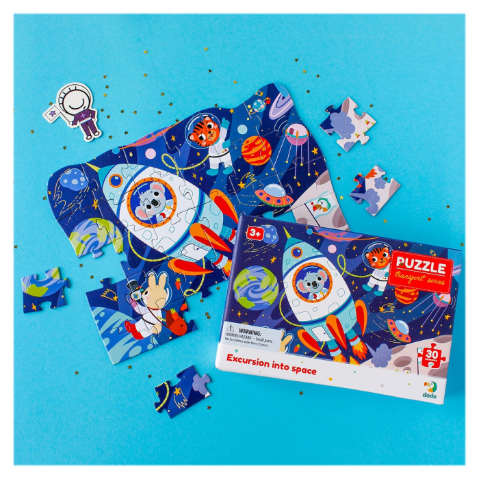 Puzzle educativ, Calatorie prin spatiu, 30 piese, 3-6 ani [4]