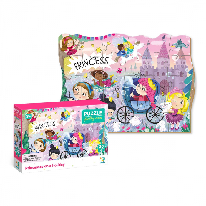Puzzle educativ, Printesele in vacanta, 30 piese, 3-6 ani [4]