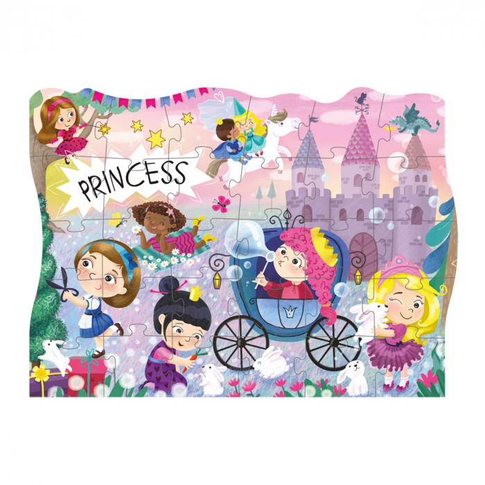 Puzzle educativ, Printesele in vacanta, 30 piese, 3-6 ani [2]