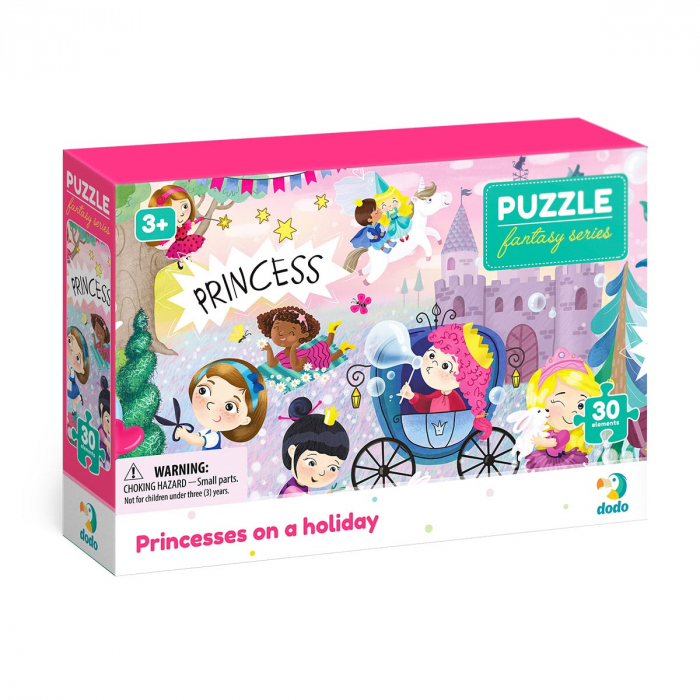 Puzzle educativ, Printesele in vacanta, 30 piese, 3-6 ani [1]
