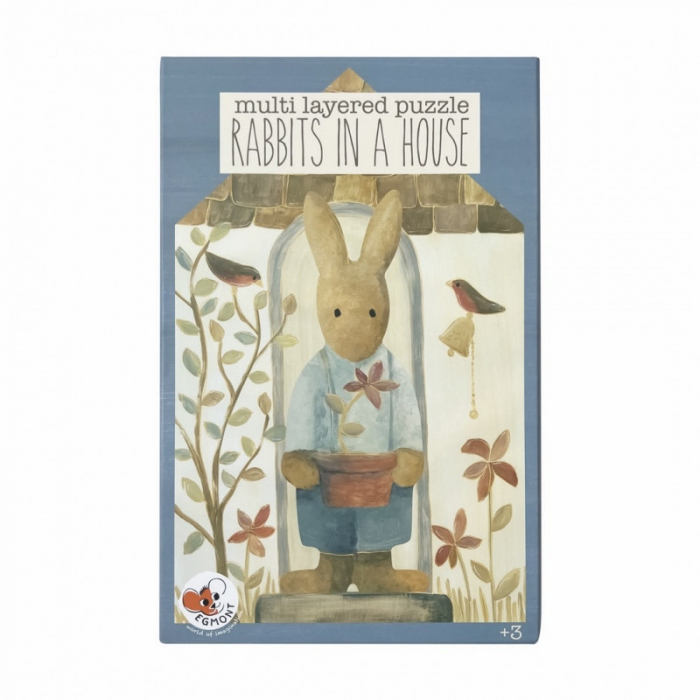 Familia de iepurasi, Puzzle in straturi, Egmont Toys, varsta 3 - 6 ani, Baiat, Fata [2]